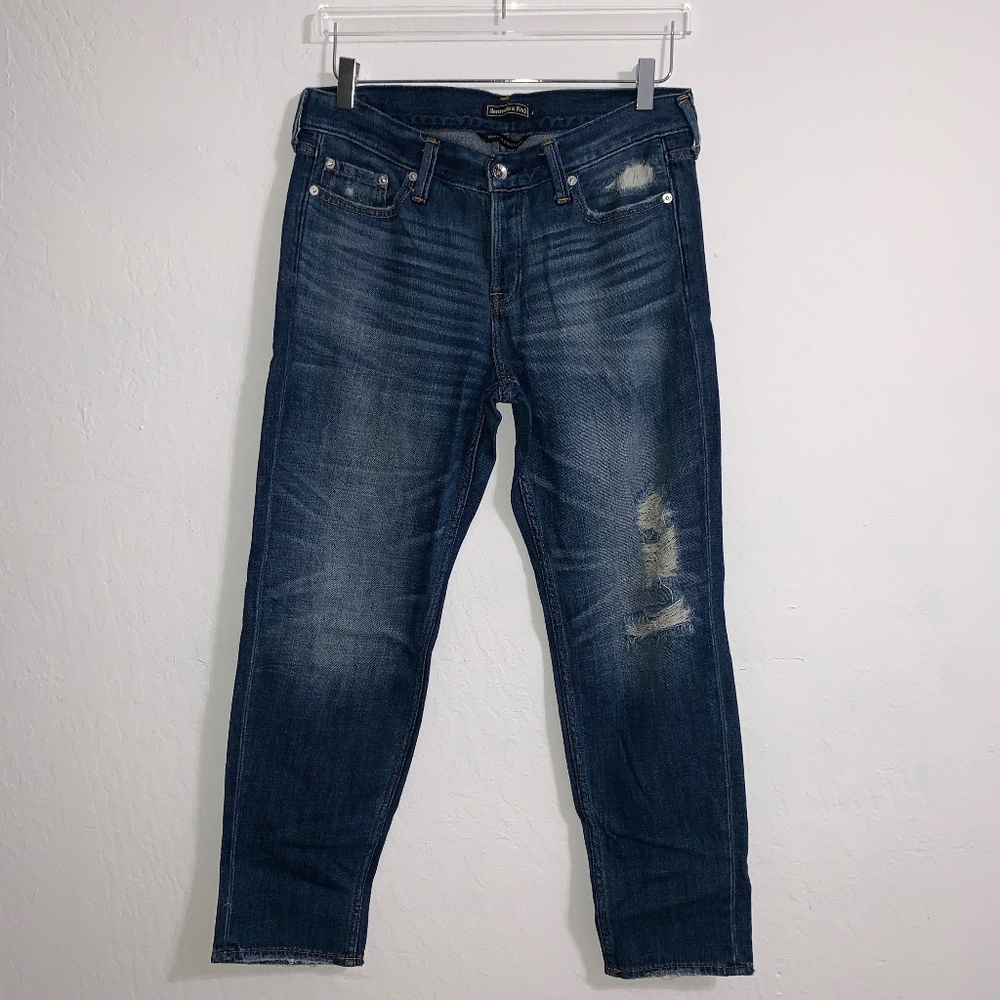 Abercrombie & Fitch Distressed Boyfriend Jeans